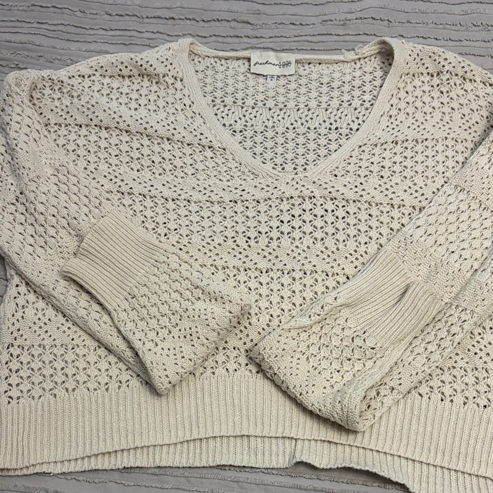 Chic Cream Knit 2 piece set - Picture 4 of 8